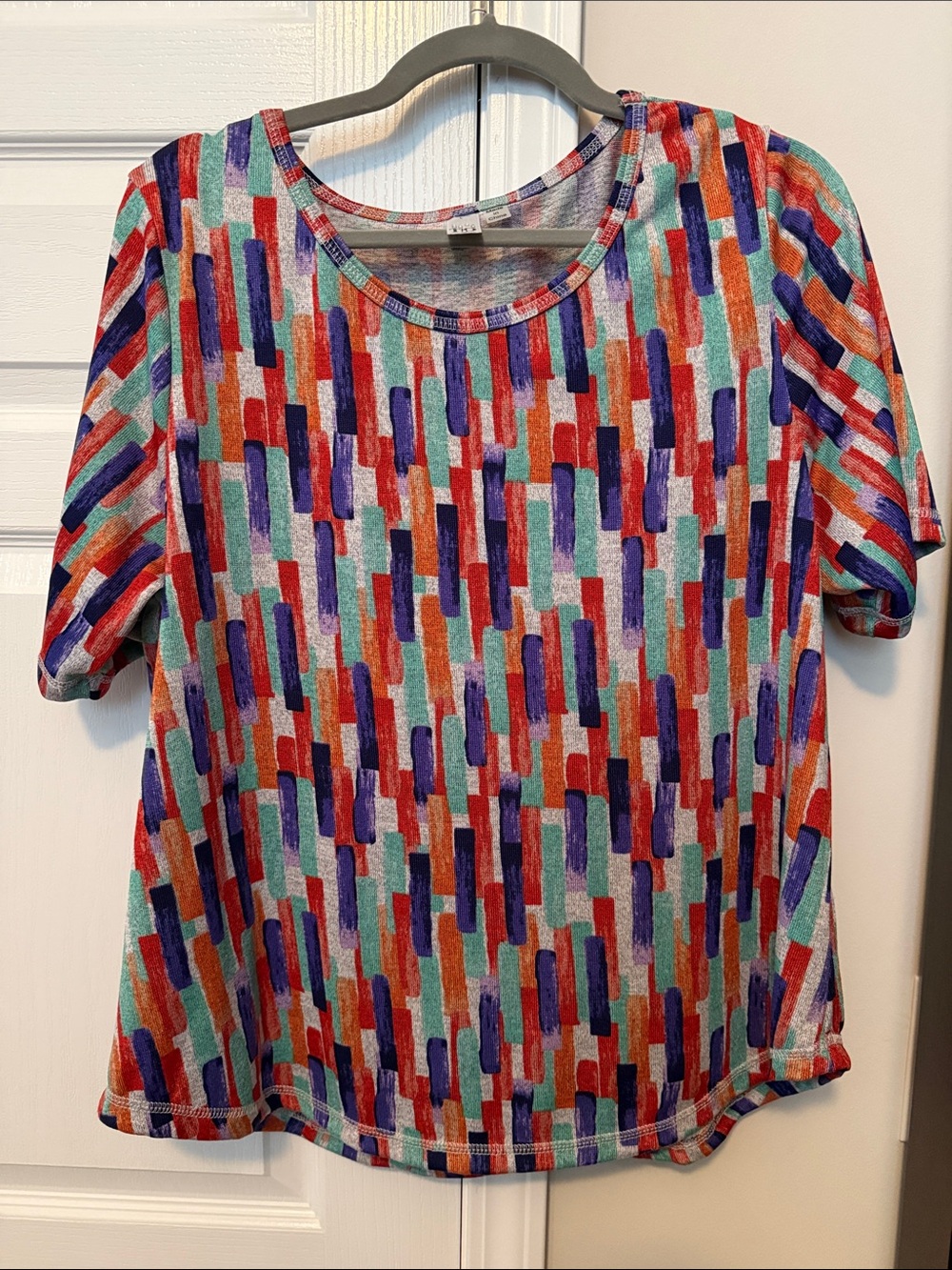 Women’s Multicolor Brushstroke Short Sleeve Tee